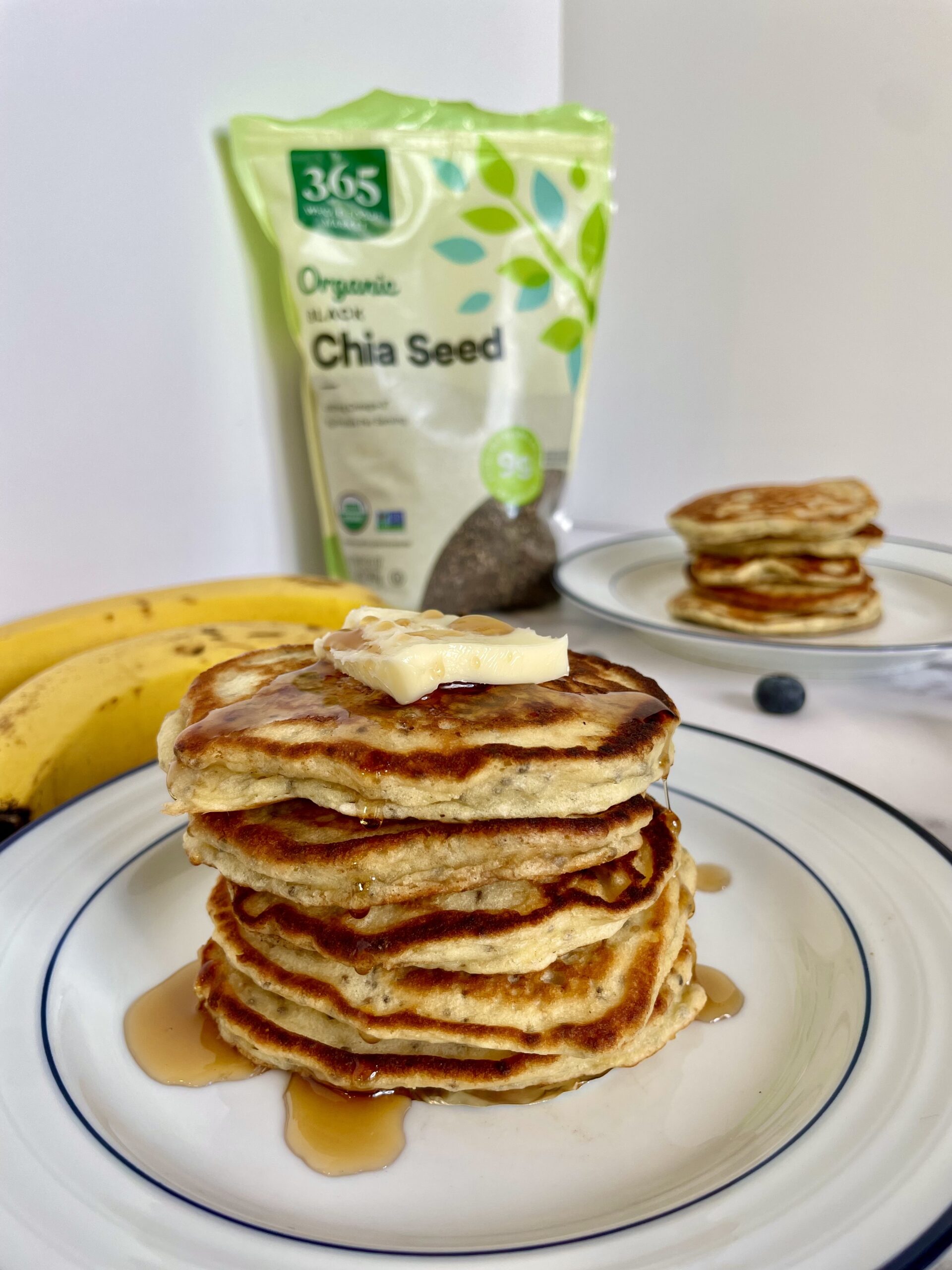 View of Chia Seed Pancakes • In the Kitchen with Steff