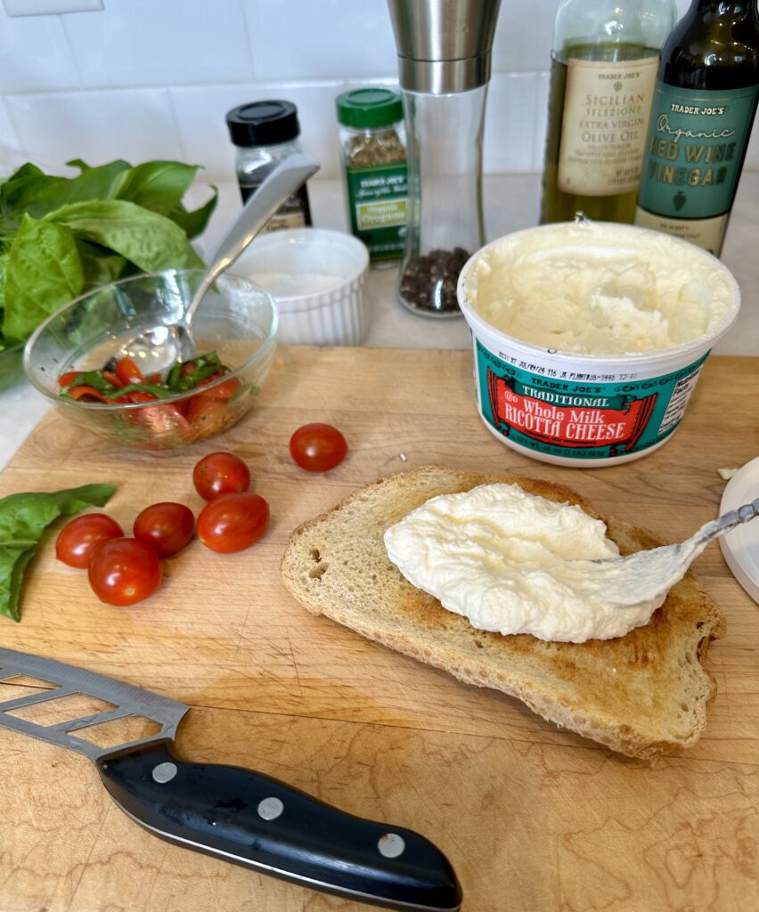 Simple Ricotta Toast Easy Italian Ricotta Toast Recipe • In the Kitchen with Steff